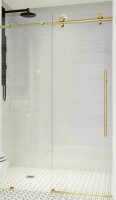 Vigo Elan E-Class 52-56" W x 76" H Sliding Frameless Shower Door with 3/8" Clear Glass VG6021MGCL5676 New in Box $1399
