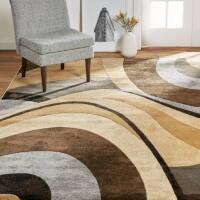 Winston Porter Amalyah Abstract Indoor Rug 7'10" x 10'5" New $599