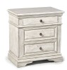 Steve Silver Cathedral White Acacia 3 -Drawer 28-in W x 30-in H Rustic Nightstand New in Box $499
