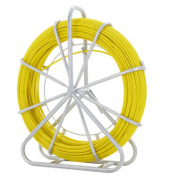 VEVOR Fish Tape Fiberglass, 425 ft, 1/4 inch, Duct Rodder Fishtape Wire Puller, Cable Running Rod with Steel Reel Stand, 3 Pulling Heads, Fishing Tools for Walls and Electrical Conduit, Non-Conductive New In Box $199