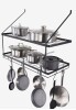 VEVOR Pot Rack Wall Mounted, 30 inch Pot and Pan Hanging Rack, Pot and Pan Hanger with 12 S Hooks, 55 lbs Loading Weight, Ideal for Pans, Utensils, Cookware in Kitchen New In Box $89