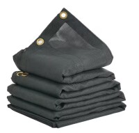 Vevor Dump Truck Mesh Tarp 7 x 22 ft. PVC Coated Black Heavy Duty Cover with 5.5 in. 18oz Double Pocket for Truck New In Box $99