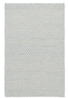 Annie Selke - Dash & Albert Honeycomb French Blue/Ivory Handwoven Wool Rug, 9x12 ft., New Shelf Pull $2799