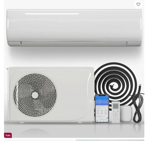Tabu 12000 BTU Ductless Inverter Mini Split Heat Pump Air Conditioner Cooling Heating for 750 Sq Ft Room, Work with WIFI, Energy Saving (2 Boxes) New in Box $999