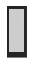 Eightdoors 30 in. x 80 in. x 1-3/8 in. Frosted Glass 1-Lite Shaker Black Finished Solid Wood Core Interior Barn Door Slab New in Box $499