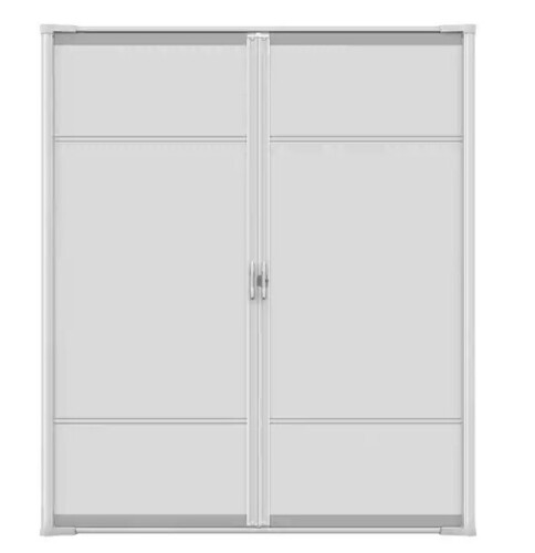 Weather Star 72 in. x 80 in. Brisa White Standard Double Retractable Screen Door Kit New in Box $599