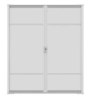 Weather Star 72 in. x 80 in. Brisa White Standard Double Retractable Screen Door Kit New in Box $599