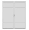 Weather Star 72 in. x 80 in. Brisa White Standard Double Retractable Screen Door Kit New in Box $599