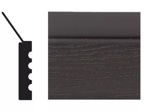 Royal Thermo Stop 2 In. W. x 7/16 In. H. x 16 Ft. L. Brown PVC Weatherstrip Garage Door Stop -Brown - White Assorted $79