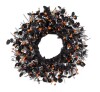 Glitzhome Halloween Eucalyptus Pumpkin Bat Wreath, 22" New Shelf Pull $99