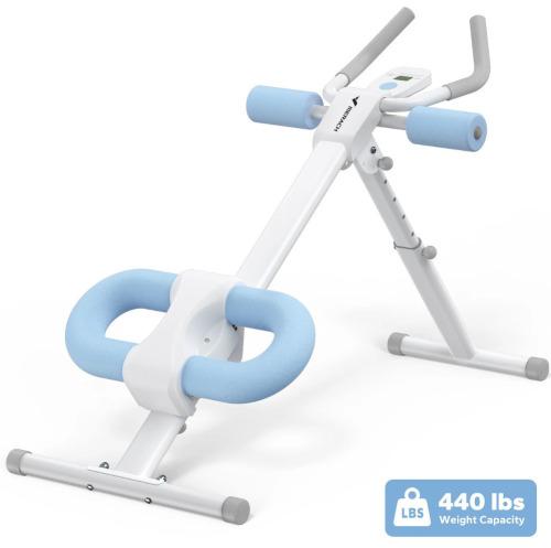 MERACH MR-2314 - Adjustable Ab Trainer Foldable Machine for Abs Workout at Home Gym - White $299