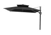 Pellebant 2-Tier Top 9 ft. x 12 ft. Aluminum Outdoor 360&deg; Rotation Cantilever Patio Umbrella in Black New In Box $399