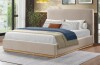 Ebern Designs Queen Size Aspen Wood Base Upholstered Boucle Platform Headboard and Footboard New in Box $1099