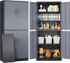 SISESOL Metal Storage Cabinets with Doors and Shelves, 71" Metal Garage Storage Cabinet with Lock, Gray Steel Cabinet with Locking Doors, 4 Door Lockable Cabinets for Garage, Home, Office New In Box $499