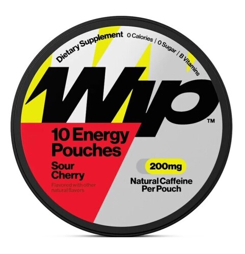 WIP Sour Cherry / Orange Citrus 200mg Caffeine 10-Count Pouch Assorted