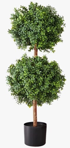Hokku Designs Artificial Topiary Boxwood Double Ball, 36 inch Faux Boxwood Plant Balls, Fake Silk Tree Look Real, Easy Assembly for Decor Front Porch Outdoor Patio Garden Balcony Backyard Indoor New In Box $199