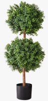Hokku Designs Artificial Topiary Boxwood Double Ball, 36 inch Faux Boxwood Plant Balls, Fake Silk Tree Look Real, Easy Assembly for Decor Front Porch Outdoor Patio Garden Balcony Backyard Indoor New In Box $199