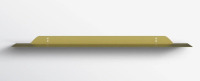 AllModern Maja Metal Floating Shelf, 1.75" H x 36" W x 6" D, Gold New In Box $199