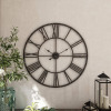 Aspire Solange Large Wall Clock - 30" Wrought Iron New In Box $99