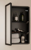 Ebern Designs Recessed or Surface Medicine Cabinet with Mirror Easy Assembly Aluminum Framed Tempered Glass, 24" H x 14" W x 5" D New In Box $499