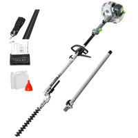 GLOBAL PRONEX 36cc Gas Hedge Trimmer, 2-stroke Pole Hedge Trimmer With 27.5 inch Cutter Bar, Double Reciprocating Blades, 270&deg; Rotatable Cutting Head, Hedge Trimmer Gas Powered For Bushes, Hedges And Garden Trimming $299
