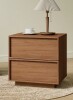 Winston Porter 18.9"W Wooden Nightstand with 2 Drawers New In Box $299