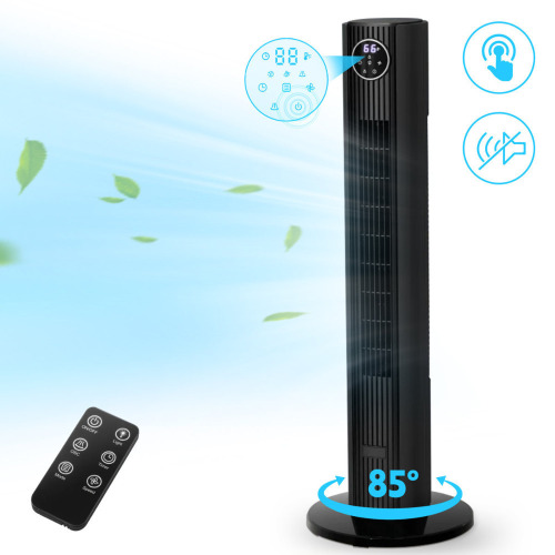 HAVATO 35" LED Touchscreen Tower Fan | 85&deg; Oscillating, 12H Timer, Bladeless & Safe, Remote New in Box $299