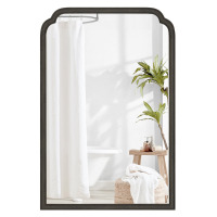Winston Porter Ancalin Solid Wood Arched Wall Mirror, 20" x 30" New In Box $299