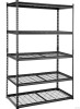 VEVOR Storage Shelving Unit, 5-Tier Adjustable, 2000 lbs Capacity, Heavy Duty Garage Shelves Metal Organizer Wire Rack, Black, 48" L x 24" W x 72" H for Kitchen Pantry Basement Bathroom Laundry Closet New In Box $299