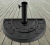 Pure Garden 20lbs Half-Round Umbrella Base, Black New In Box $79