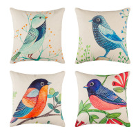 Topfinel Printing KD128 Outdoor Square Pillow Cover (Set of 4), 18'' H X 18'' W X 1'' D New in Box $79