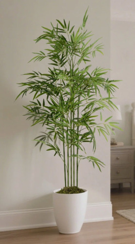 Vitalismo Artificial Bamboo Tree in Pot Faux Plant Fake Tree for Home D&eacute;cor Indoor New In Box $299