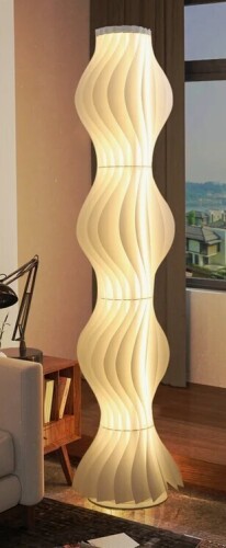 Ivy Bronx Allicia 66.9'' Rust LED Novelty Floor Lamp New In Box $299