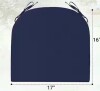 Moathty 17 in. x 16 in. x 2 in. Outdoor Water Resistant Rectangular Corner Chair Cushion for Patio Furniture, Navy Blue New In Box $79