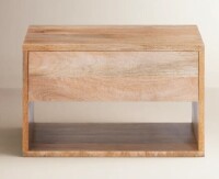 AllModern Reni 1 - Drawer Solid Wood Floating Nightstand in Natural New in Box $499