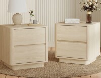 Ebern Designs Monterrey 18.9" W Modern Nightstand with Drawer (Set of 2) New in Box $499