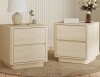 Ebern Designs Monterrey 18.9" W Modern Nightstand with Drawer (Set of 2) in Box $499