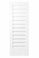 Ponderosa Wood 32 in. x 80 in. Shadow Louver Solid Core White Primed Smooth Wood Interior Door Slab New in Box $499