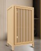 Ebern Designs Modern Bamboo Single-Door Storage accent cabinet small storage cabinet with Adjustable Shelf New in Box $399