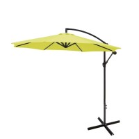 PolyTrends 10' Cantilever Hanging Patio Umbrella, Lime, New in Box $299