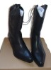 Steve Madden Pair of Ladies Western Boot - Black Leather - New In Box Size 9 $159.99 - 2
