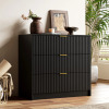 Ebern Designs 3 - Drawer Dresser, 31.5" W, Black, New in Box $299