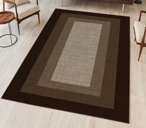 East Urban Home Heild Machine Braided Polyester Area Rug in Grey/Black, Rectangle 5'3" x 7'7" $199