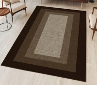 East Urban Home Heild Machine Braided Polyester Area Rug in Grey/Black, Rectangle 5'3" x 7'7" $199