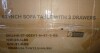 17 Stories 43.3'' Modern Wood Console Table with 3 Fabric Drawers, Rectangle Narrow Entryway Sofa Table with Charging Station And Open Shelves For Hallways, Living Rooms, And Small Spaces New In Box $299 - 2