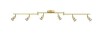 Globe Electric 4 ft. 6-Light Payton Painted Brass Flexible Track Lighting Kit New In Box $299