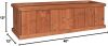 Three Posts&trade; Barros Solid Cedar Rectangular Planter Box, 40" x 12" x 12" New Shelf Pull $299