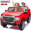 JOYRACER Red GMC AT4 24V 2-Seater Kids Ride-On Truck with 4WD and Remote Control, New in Box $799