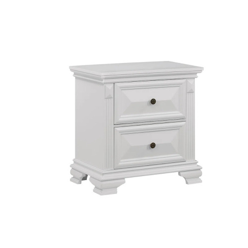 Canora Grey Torino 28" 2 Drawers Nightstand, White, New in Box $299