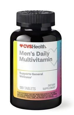 CVS Health Men's Multivitamin Multimineral 120 Tablets One Daily New Best by 9/2027